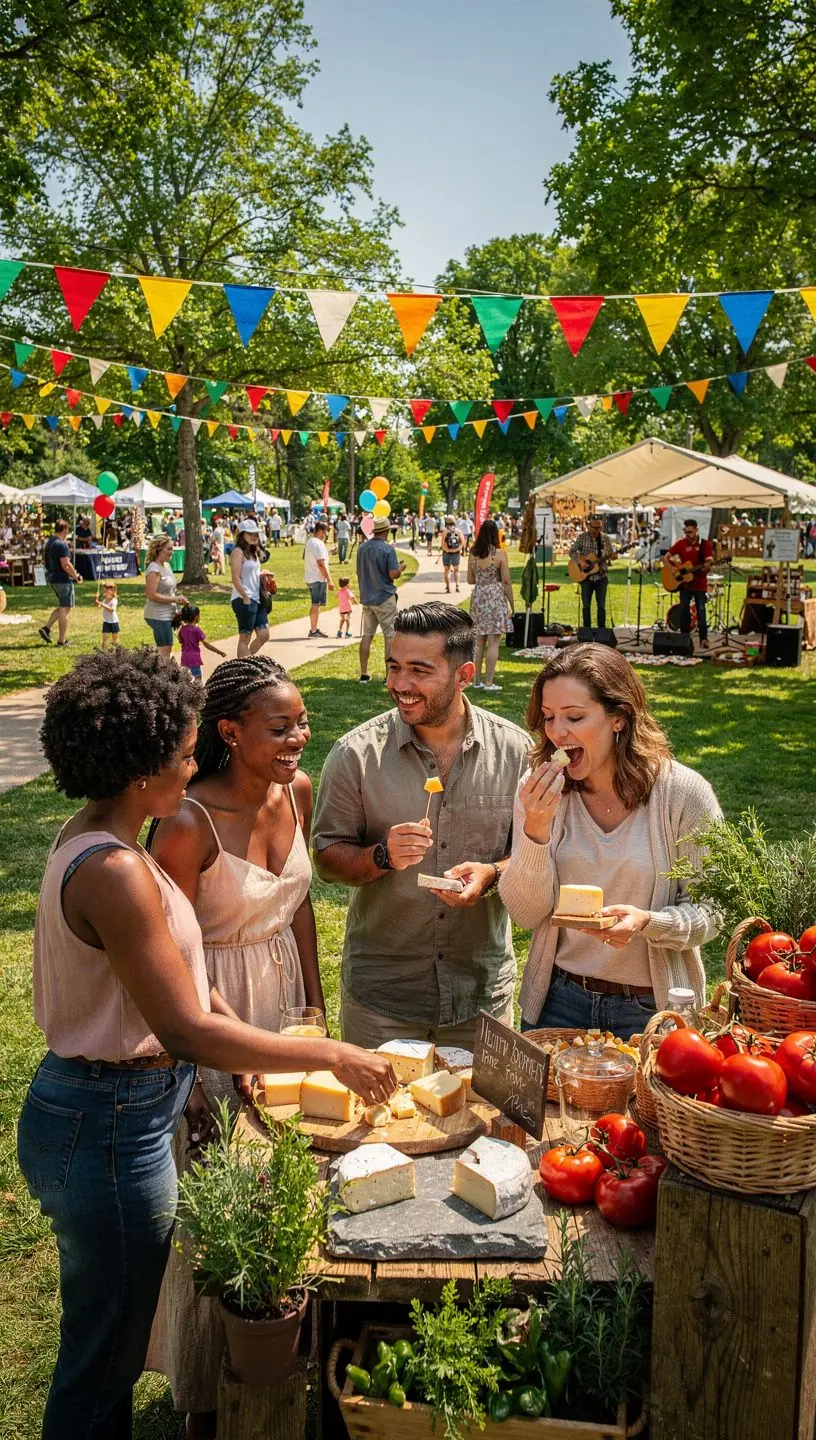 Местный мастер демонстрирует туристам традиционные ремесленные техники в маленьком городке США
